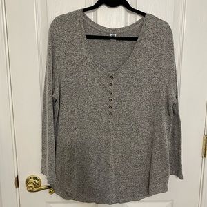 Old Navy Long-Sleeve Lounge Tunic - Grey